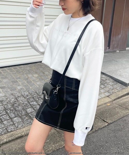 BACK TO THE FIELD（バック トゥー ザ フィールド）の「【MLB】刺繍スウェットショートトップス（スウェット・レディース・ブラック/グリーン/ホワイト・FREE）」の18枚目の写真