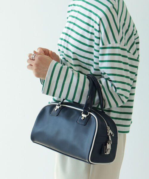 Ray BEAMS（レイビームス）の「Ray BEAMS / ボーリング バッグ（トートバッグ・レディース・オフホワイト/ネイビー・ONE SIZE）」の13枚目の写真