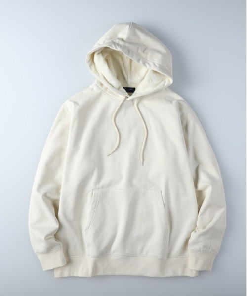 BACK NUMBER（バックナンバー）の「【BACK NUMBER】あったか裏シャギーポリスウェードパーカー（パーカー・メンズ・ダークグレー/ケリーグリーン/ネイビー/オフホワイト・S/M/L/XL）」の2枚目の写真