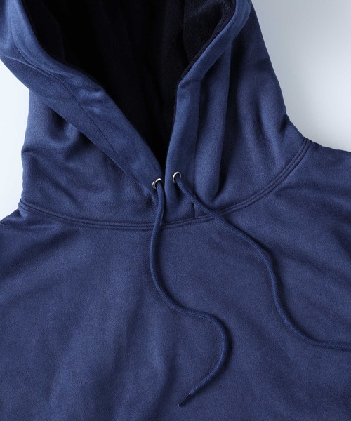 BACK NUMBER（バックナンバー）の「【BACK NUMBER】あったか裏シャギーポリスウェードパーカー（パーカー・メンズ・ダークグレー/ケリーグリーン/ネイビー/オフホワイト・S/M/L/XL）」の10枚目の写真