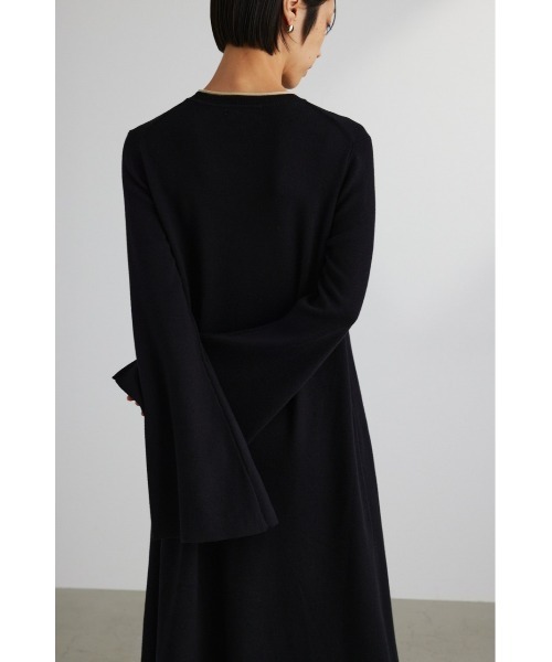 STYLEMIXER（スタイルミキサー）の「バイカラースリーブニットワンピース（ワンピース・レディース・ブラック/ライトブラウン・SMALL/MEDIUM）」の8枚目の写真