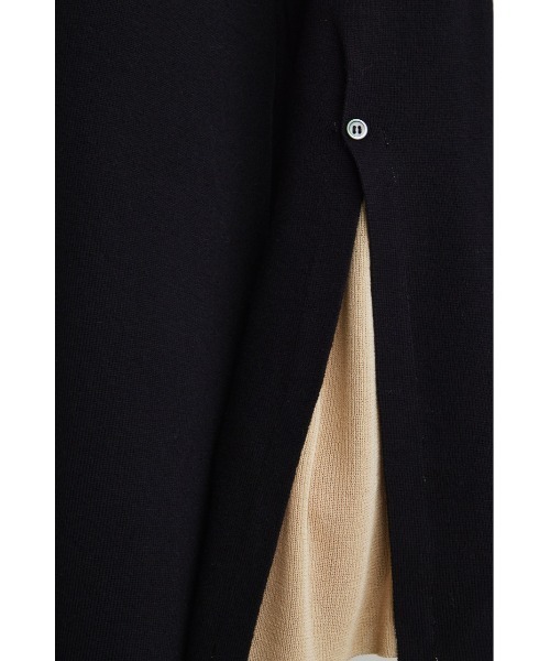 STYLEMIXER（スタイルミキサー）の「バイカラースリーブニットワンピース（ワンピース・レディース・ブラック/ライトブラウン・SMALL/MEDIUM）」の9枚目の写真