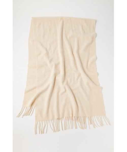 MOUSSY（マウジー）の「WOOL MIX ストール（マフラー・レディース・ブルー/アイボリー/ブラック・FREE）」の2枚目の写真