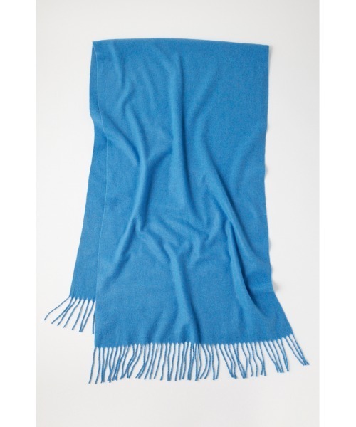 MOUSSY（マウジー）の「WOOL MIX ストール（マフラー・レディース・ブルー/アイボリー/ブラック・FREE）」の4枚目の写真