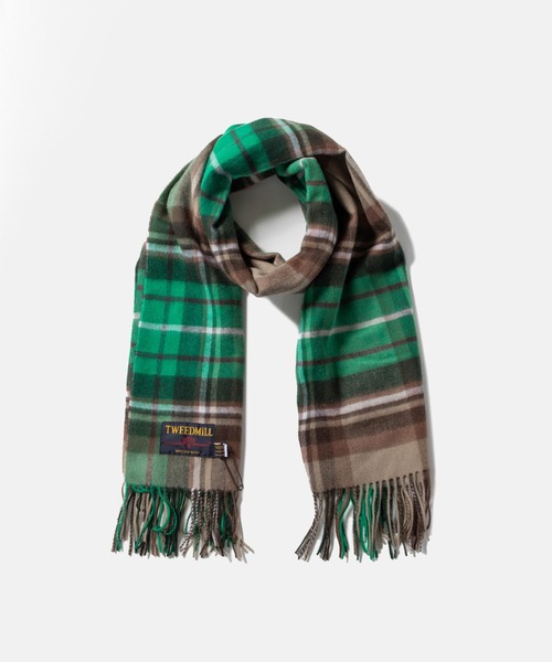 TWEEDMILL PUREWOOL CHECK STALL ツイードミル ウール ソリッド