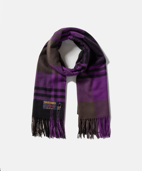 TWEEDMILL PUREWOOL CHECK STALL ツイードミル ウール ソリッド