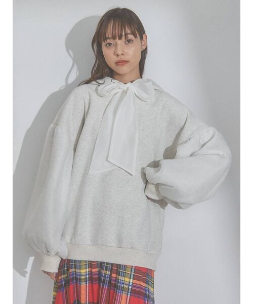 merry jenny(メリージェニー)の「オーガンジーコンビフーディー(パーカー・レディース・ブラック/ピンク/アイボリー・FREE)」の13枚目の写真