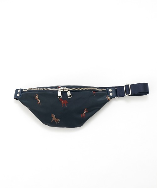 russet（ラシット）の「ミニマルボディバッグ【WOODLANDER】(CE-1025)（ボディバッグ/ウエストポーチ・レディース・ブラック/ネイビー・FREE）」の9枚目の写真