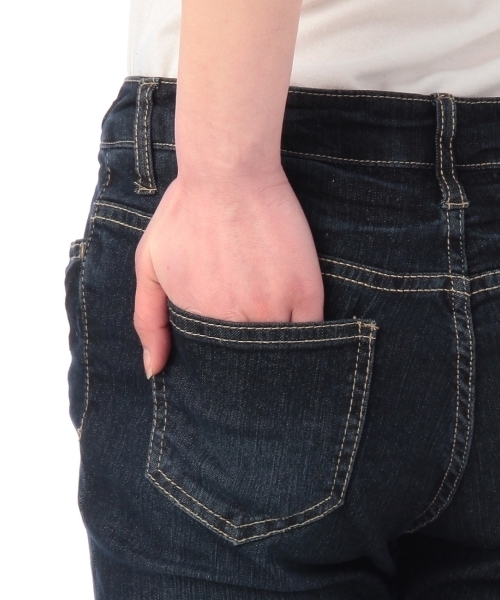 HusHusH(ハッシュアッシュ)の「クールタッチクロップドデニムパンツ(デニムパンツ・レディース・ブルー/ブルー系1・02/03/01/04)」の6枚目の写真