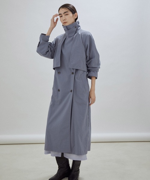 SALON adam et rope'(サロン アダム エ ロペ)の「Onibegie(オニベジ)トレンチコート(トレンチコート・レディース・ベージュ/オリーブ/ブルー系その他4・FREE)」の13枚目の写真