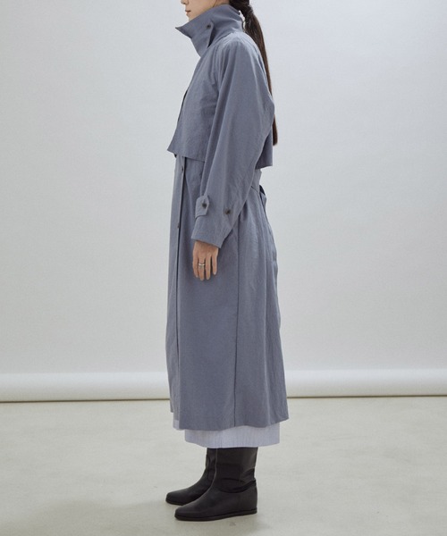 SALON adam et rope'(サロン アダム エ ロペ)の「Onibegie(オニベジ)トレンチコート(トレンチコート・レディース・ベージュ/オリーブ/ブルー系その他4・FREE)」の15枚目の写真