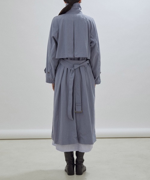 SALON adam et rope'(サロン アダム エ ロペ)の「Onibegie(オニベジ)トレンチコート(トレンチコート・レディース・ベージュ/オリーブ/ブルー系その他4・FREE)」の16枚目の写真