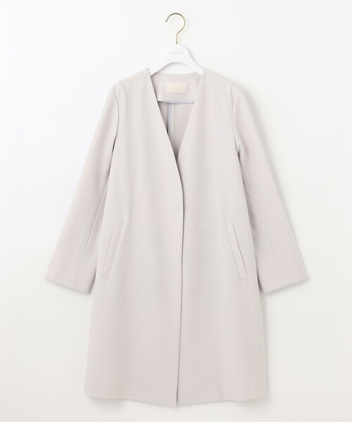 aie ノーカラーコート　ペイズリー anuke Collarless Shaggy Coat 62420004（ノーカラーコート