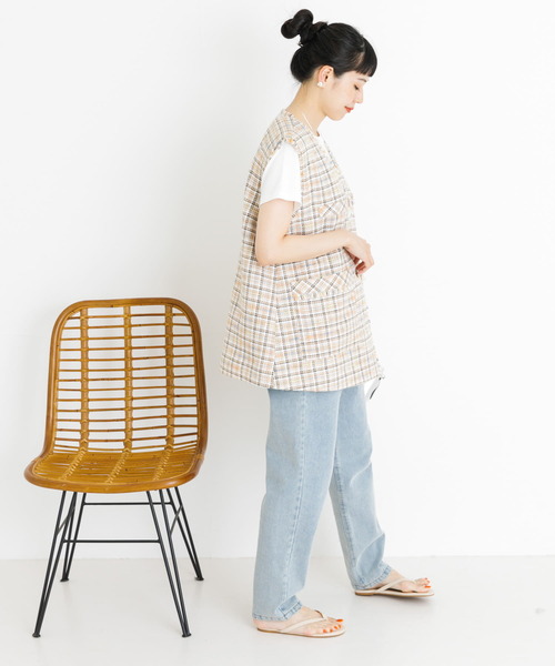 UR Lab.（アーバンリサーチラボ）の「ツイードベスト（ベスト・レディース・ベージュ系その他/グリーン系その他・FREE）」の5枚目の写真