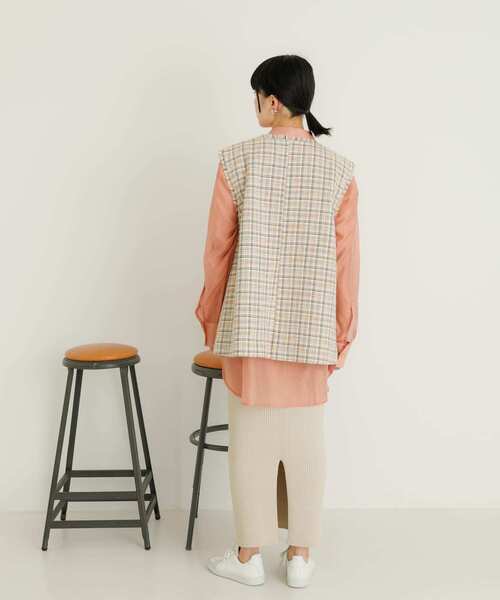 UR Lab.（アーバンリサーチラボ）の「ツイードベスト（ベスト・レディース・ベージュ系その他/グリーン系その他・FREE）」の8枚目の写真