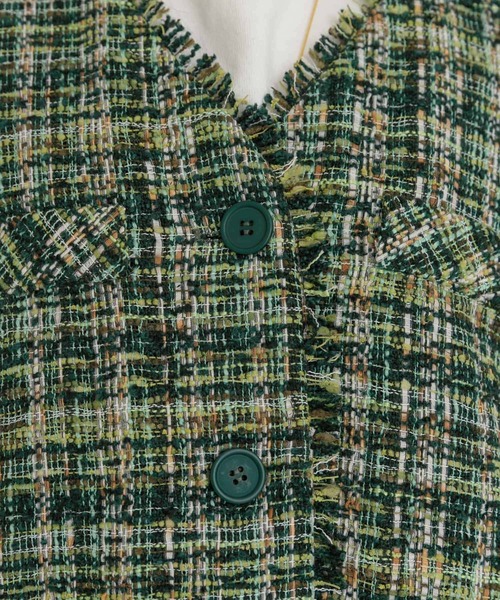 UR Lab.（アーバンリサーチラボ）の「ツイードベスト（ベスト・レディース・ベージュ系その他/グリーン系その他・FREE）」の21枚目の写真