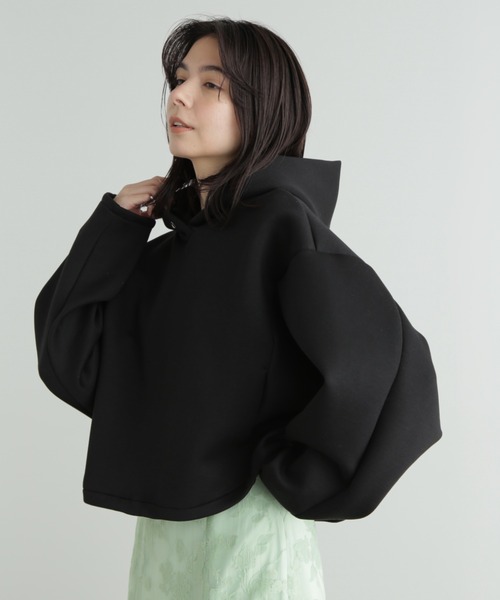 JILL STUART（ジルスチュアート）の「◆ショートレングスフーディ（パーカー・レディース・ホワイト/ブラック/ピンク・FREE）」の2枚目の写真