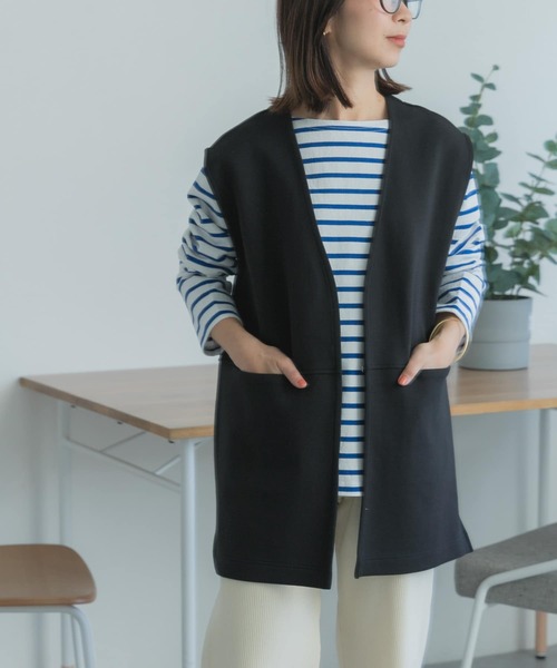 FORK&SPOON（フォークアンドスプーン）の「FORK&SPOON　ボートネックボーダー（Tシャツ/カットソー・レディース・ブルー/ホワイト系その他/ピンク/ネイビー・1/2）」の12枚目の写真