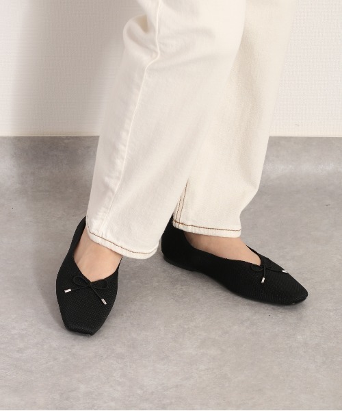 cepo(セポ)の「ジャガードニットバレエシューズ(パンプス・レディース・ブラック/ホワイト系その他・M/L)」の6枚目の写真