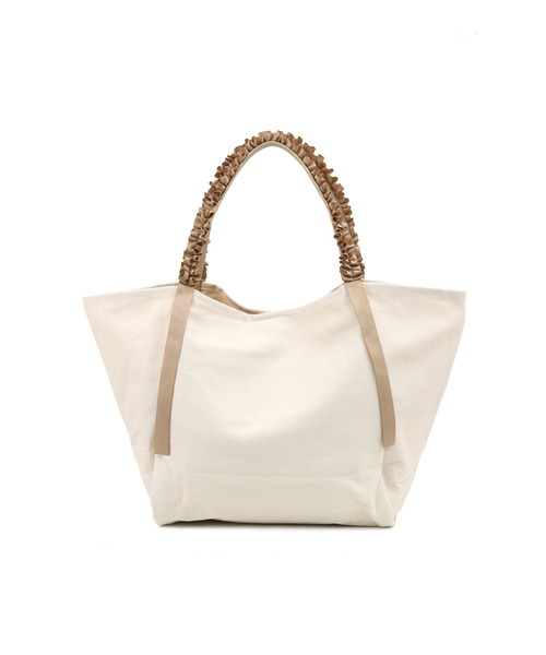 T・S・L（ティーエスエル）の「細ハンドルフリルトートバッグ（トートバッグ・レディース・チャコールグレー/グリーン/アイボリー/ピンク・FREE）」の17枚目の写真