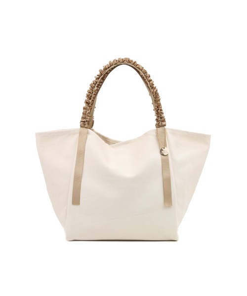 T・S・L（ティーエスエル）の「細ハンドルフリルトートバッグ（トートバッグ・レディース・チャコールグレー/グリーン/アイボリー/ピンク・FREE）」の16枚目の写真