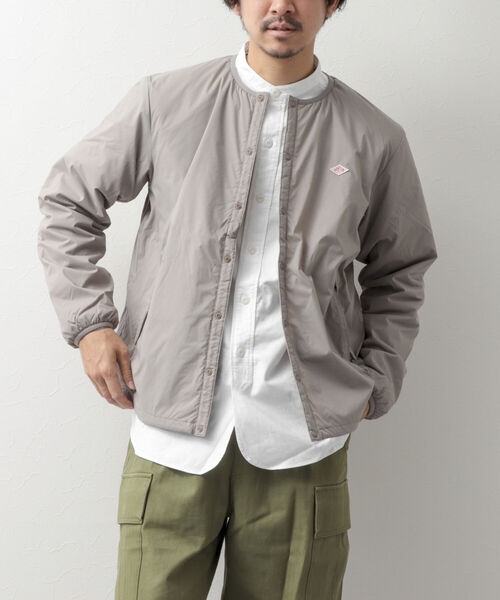 DANTON（ダントン）の「【DANTON/ダントン】INSULATION JACKET プリマロフト ノーカラージャケット（ブルゾン・メンズ・ライトグレー/ブラック・XXL/XL/L/M）」の15枚目の写真