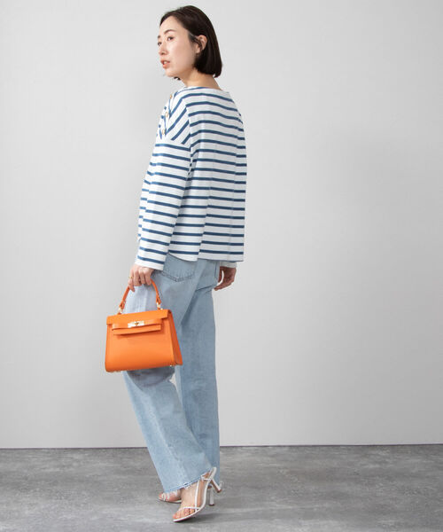 NOLLEY’S(ノーリーズ)の「フライスボーダー/ムジショルダー釦プルオーバーカットソー(Tシャツ/カットソー・レディース・ブルー系その他3/ホワイト系その他4/オフホワイト・FREE)」の6枚目の写真