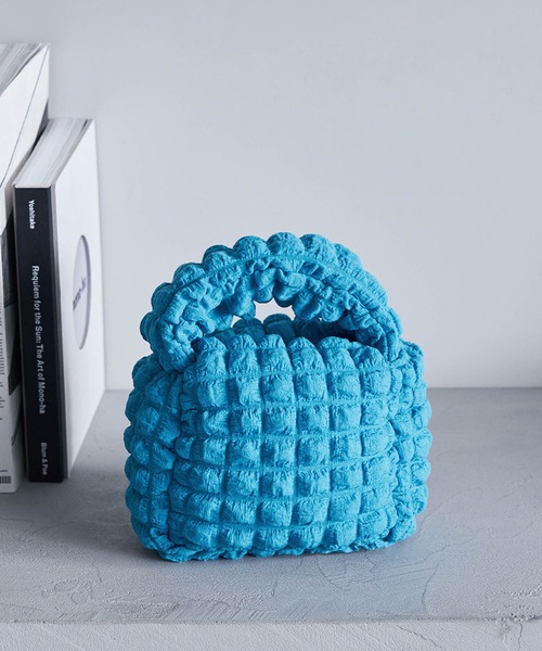 ぽこぽこジャガードワンハンドルショルダーバッグ