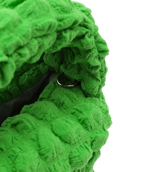 ぽこぽこジャガードワンハンドルショルダーバッグ