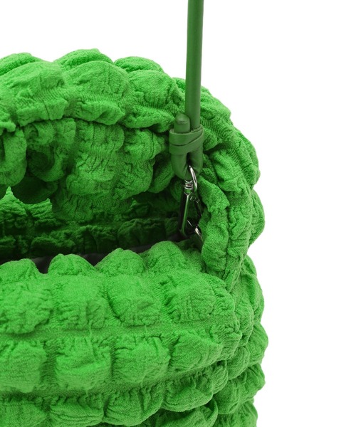 ぽこぽこジャガードワンハンドルショルダーバッグ