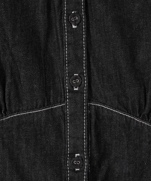 mysty woman（ミスティウーマン）の「［追加1］デニムエンパイアワンピース 190564（ワンピース・レディース・ブルー/ブラック/ライトブルー・FREE）」の20枚目の写真