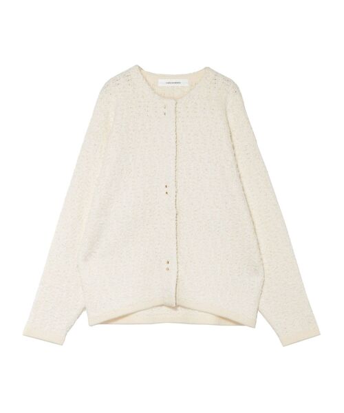 LAGUNAMOON(ラグナムーン)の「ツイードニットカーディガン(カーディガン/ボレロ・レディース・ベージュ/アイボリー/ライトブルー・FREE)」の17枚目の写真