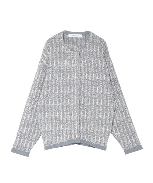 LAGUNAMOON(ラグナムーン)の「ツイードニットカーディガン(カーディガン/ボレロ・レディース・ベージュ/アイボリー/ライトブルー・FREE)」の18枚目の写真