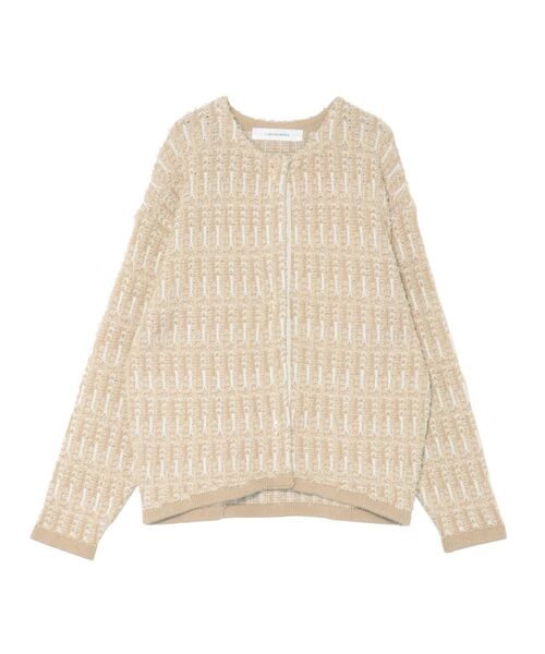 LAGUNAMOON(ラグナムーン)の「ツイードニットカーディガン(カーディガン/ボレロ・レディース・ベージュ/アイボリー/ライトブルー・FREE)」の19枚目の写真