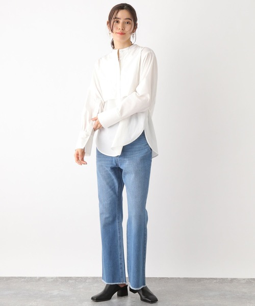 LEPSIM（レプシィム）の「カットオフフレアデニムパンツ　178967（デニムパンツ・レディース・ライトブルー/ブルー・MEDIUM/LARGE）」の6枚目の写真