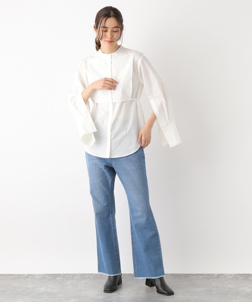 LEPSIM（レプシィム）の「カットオフフレアデニムパンツ　178967（デニムパンツ・レディース・ライトブルー/ブルー・MEDIUM/LARGE）」の7枚目の写真