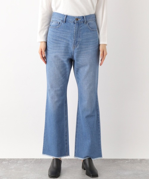 LEPSIM（レプシィム）の「カットオフフレアデニムパンツ　178967（デニムパンツ・レディース・ライトブルー/ブルー・MEDIUM/LARGE）」の10枚目の写真