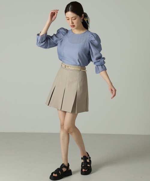 FREE'S MART(フリーズマート)の「◆プリーツミニスカート(スカート・レディース・ベージュ/ブラック・MEDIUM/SMALL)」の14枚目の写真