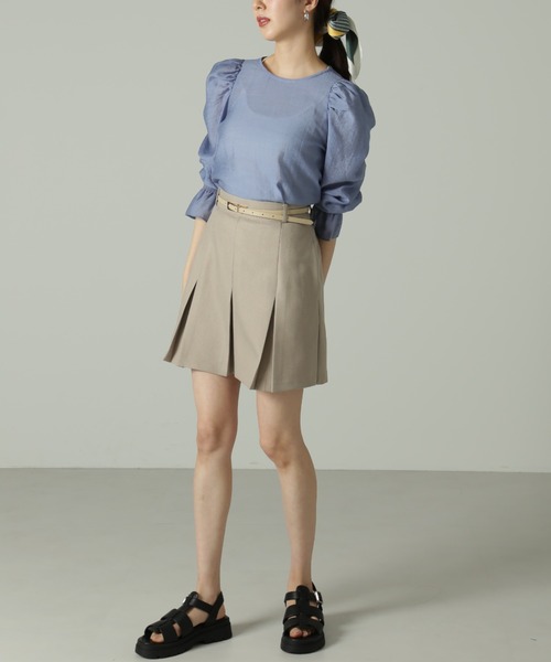 FREE'S MART(フリーズマート)の「◆プリーツミニスカート(スカート・レディース・ベージュ/ブラック・MEDIUM/SMALL)」の12枚目の写真