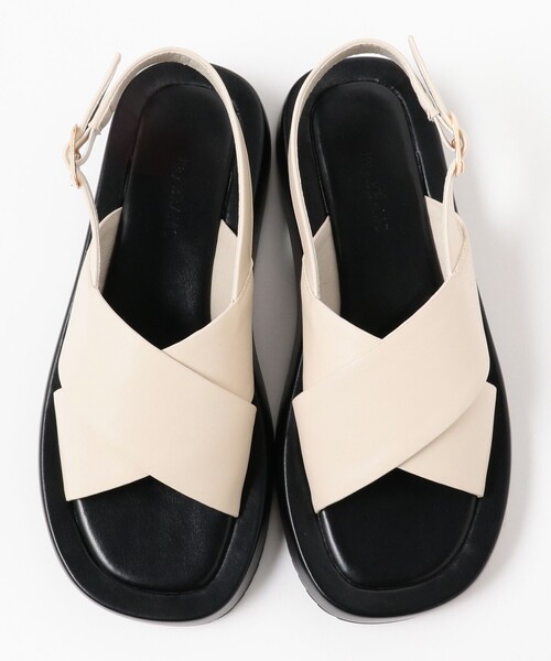 Ray BEAMS（レイビームス）の「Ray BEAMS / クロス ベルト サンダル（サンダル・レディース・オフホワイト/ブラック・36/37/38）」の11枚目の写真
