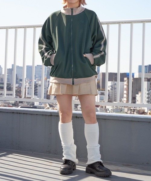 PBLIM(ページボーイリム)の「PAGEBOYLIM/トラックジャージジャケット(ブルゾン・レディース・ネイビー/アイボリー/グリーン・FREE)」の16枚目の写真