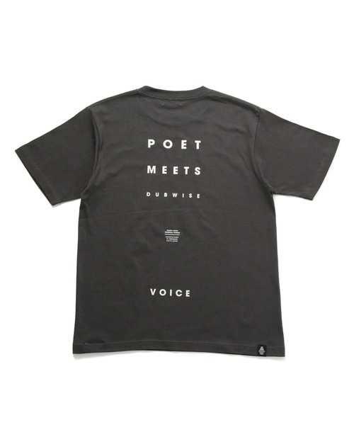 POET MEETS DUBWISE（ポエットミーツダブワイズ）の「【POET MEETS DUBWISE/ポエトミーツダブワイズ】 Voice T-Shirt ヴォイスTシャツ（Tシャツ/カットソー・メンズ・ブラック/ホワイト/ライトグレー・L/M/XL）」の5枚目の写真