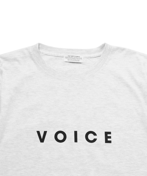 POET MEETS DUBWISE（ポエットミーツダブワイズ）の「【POET MEETS DUBWISE/ポエトミーツダブワイズ】 Voice T-Shirt ヴォイスTシャツ（Tシャツ/カットソー・メンズ・ブラック/ホワイト/ライトグレー・L/M/XL）」の7枚目の写真
