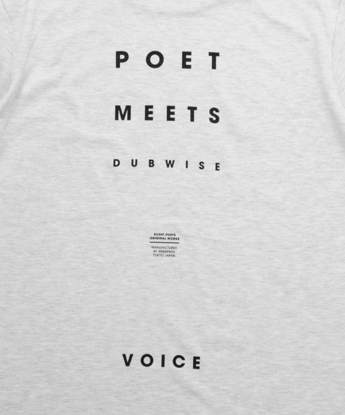 POET MEETS DUBWISE（ポエットミーツダブワイズ）の「【POET MEETS DUBWISE/ポエトミーツダブワイズ】 Voice T-Shirt ヴォイスTシャツ（Tシャツ/カットソー・メンズ・ブラック/ホワイト/ライトグレー・L/M/XL）」の13枚目の写真