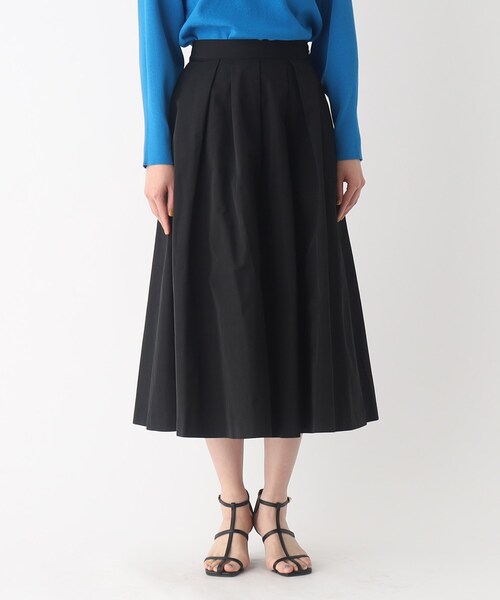 OPAQUE.CLIP(オペークドットクリップ)の「◆アシンメトリー タックフレアスカート【UVケア】(スカート・レディース・ホワイト系/ブラック/キャメル・40/38/36)」の15枚目の写真