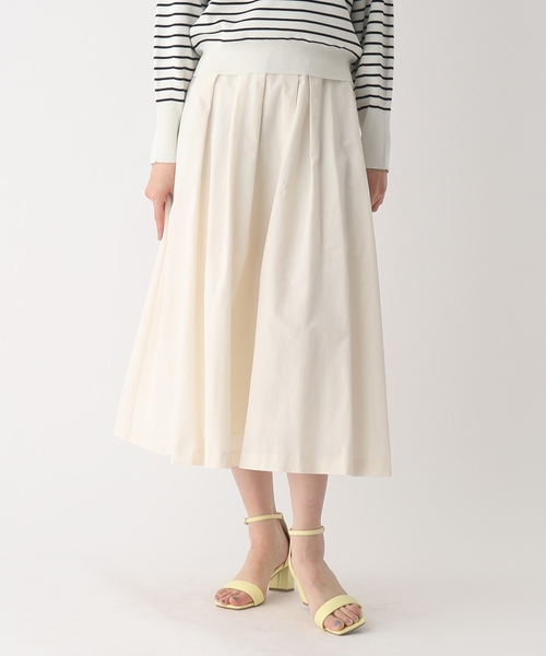 OPAQUE.CLIP(オペークドットクリップ)の「◆アシンメトリー タックフレアスカート【UVケア】(スカート・レディース・ホワイト系/ブラック/キャメル・40/38/36)」の22枚目の写真