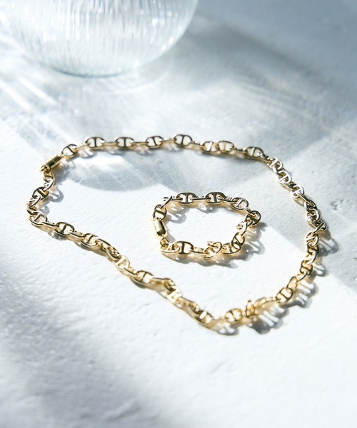 LAVEANGE（ラビアンジェ）の「【金属アレルギー対応】アンカーチェーンマグネットブレスレット（ブレスレット・レディース・シルバー/ゴールド・02/01）」の8枚目の写真