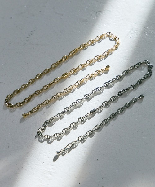 LAVEANGE（ラビアンジェ）の「【金属アレルギー対応】アンカーチェーンマグネットブレスレット（ブレスレット・レディース・シルバー/ゴールド・02/01）」の9枚目の写真