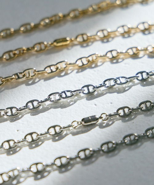 LAVEANGE（ラビアンジェ）の「【金属アレルギー対応】アンカーチェーンマグネットブレスレット（ブレスレット・レディース・シルバー/ゴールド・02/01）」の7枚目の写真