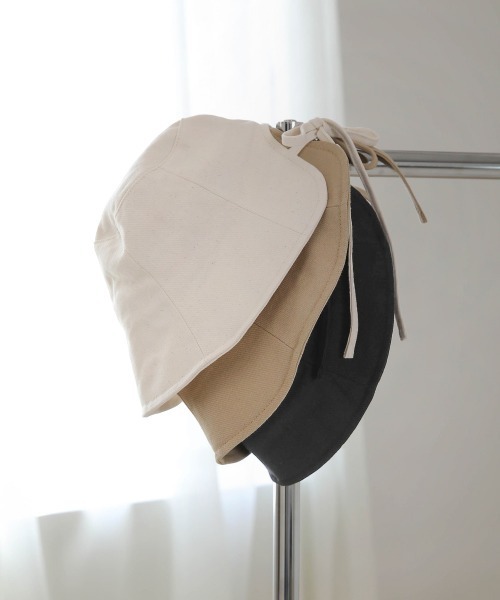 Bab（バブ）の「バックリボンワイドバケットハット（ハット・レディース・オフホワイト/ベージュ/ブラック・ONESIZE）」の7枚目の写真